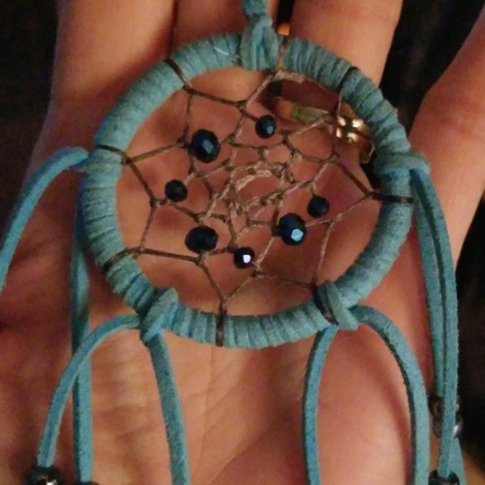 Authentic Native American leather Dream Catcher